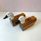 Vintage Wooden Goose Storage Box/Bookend