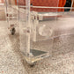 Charles Hollis Jones Style 1980’s Lucite and Mirror 2 Tier Rolling Bar Cart