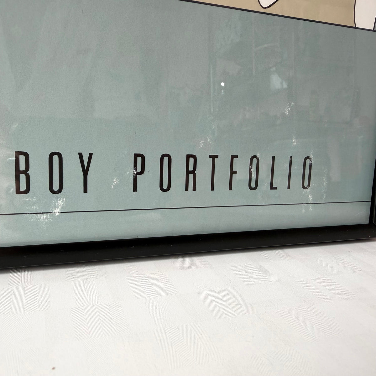 Vintage Framed "The Playboy Portfolio" Serigraph Print by Patrick Nagel