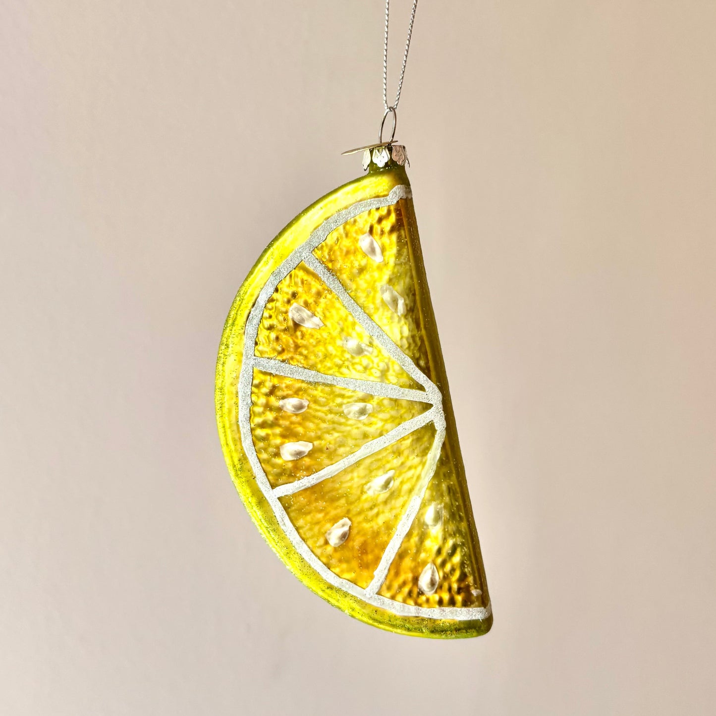 Slice of Lime Glass Ornament
