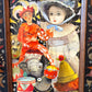Vintage Small Original Framed "The Little Circus" 1980 Mixed Media on Board by Phyllis Londraville