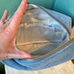 Blue Velvet Pearl Shell Wash Bag by Elizabeth Scarlett