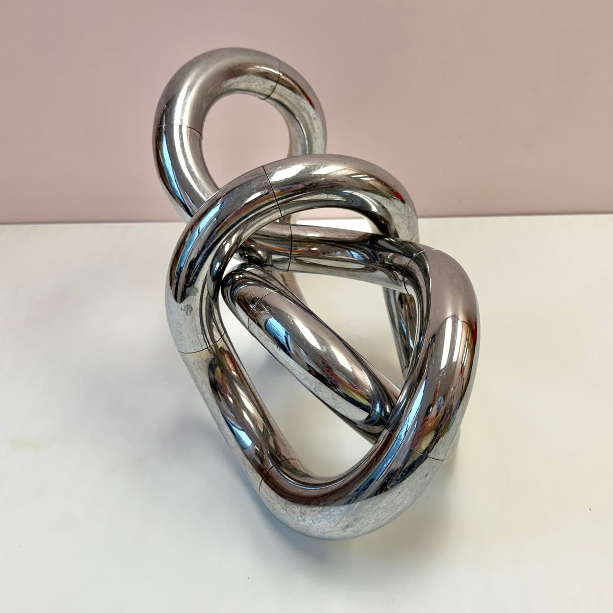 Vintage 1982 Chrome "Tangle" Sculpture by Richard X Zawitz