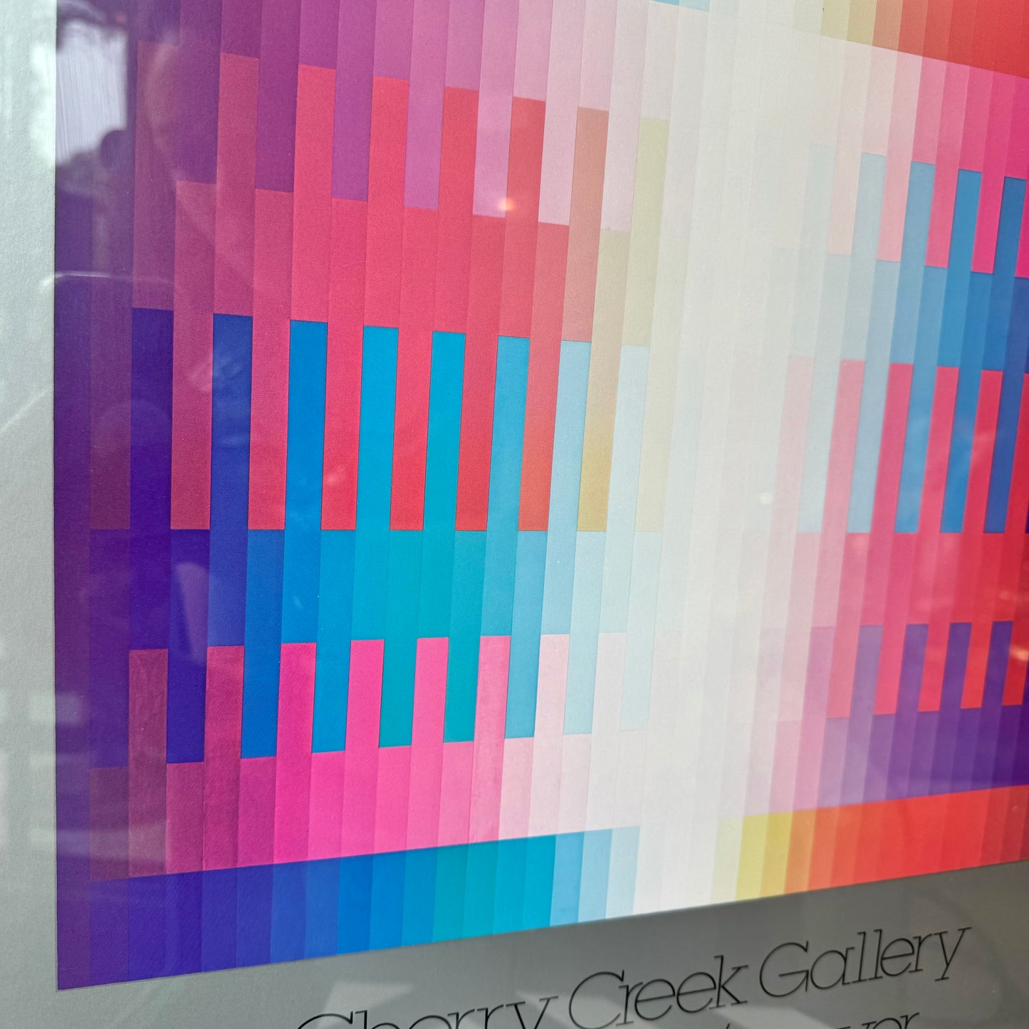 Vintage Framed AGAM Gallery Poster