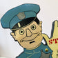 Vintage Folk Art “STOP” Sign Police Officer