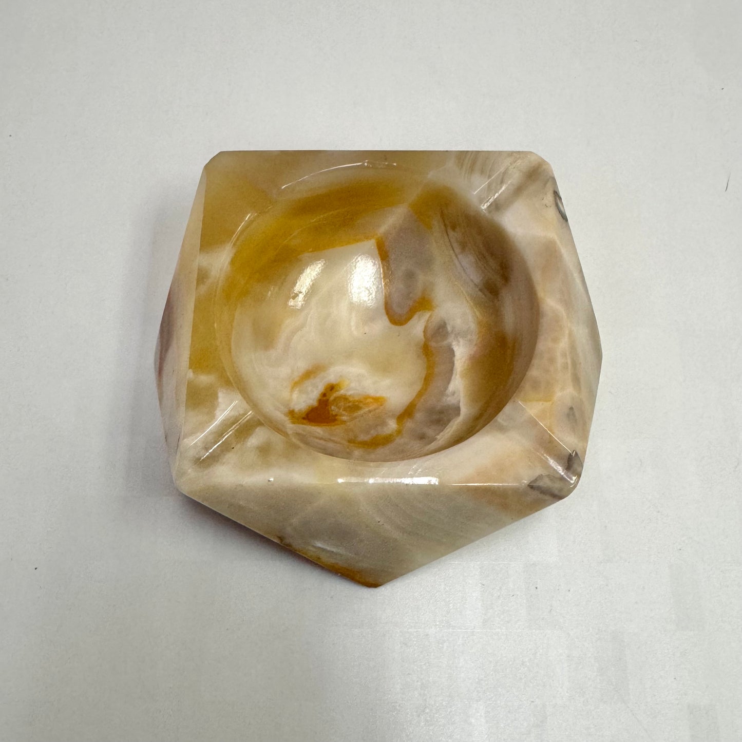 Vintage Onyx Stone Ashtray