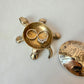 Vintage Small Brass Turtle Trinket Box