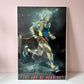 Vintage Framed 1988 "The Joy of Running" Art Poster by Terry Rose
