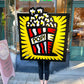 Rare Vintage Signed Burton Morris ‘Popcorn’ Acrylic 3D Artwork