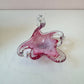 Vintage Pink Murano Glass Style Swan Catchall Dish