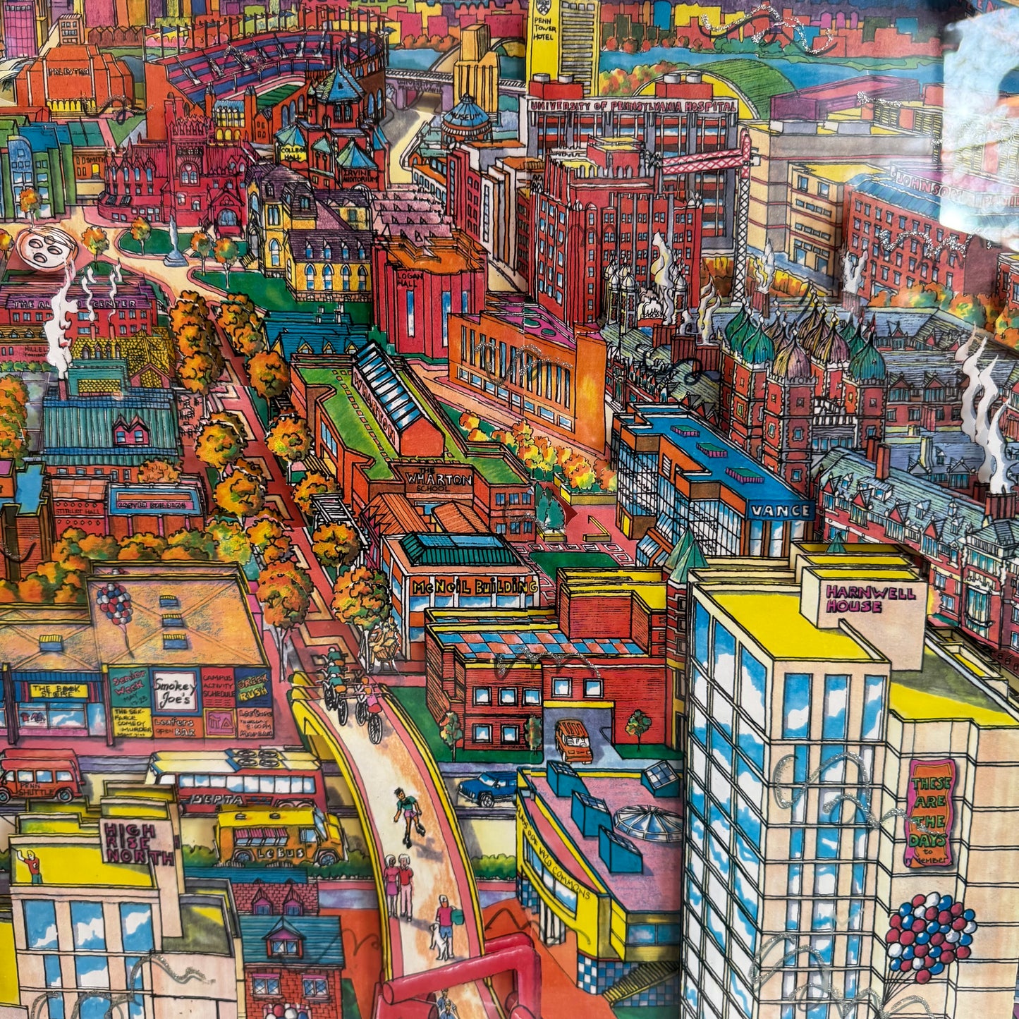 Vintage "University of Pennsylvania" 3D Artwork Signed Numbered Artist Proof by Szynal