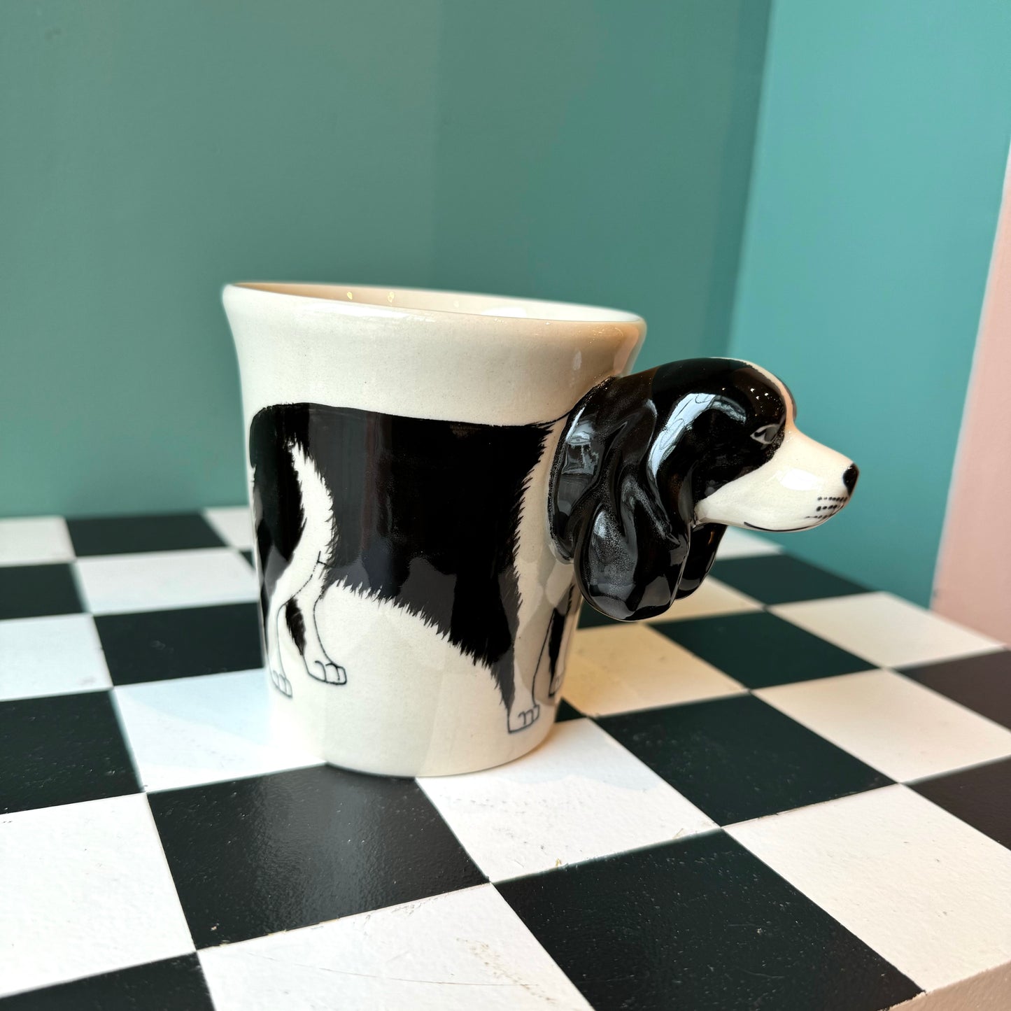 Springer Spaniel  Black Mug