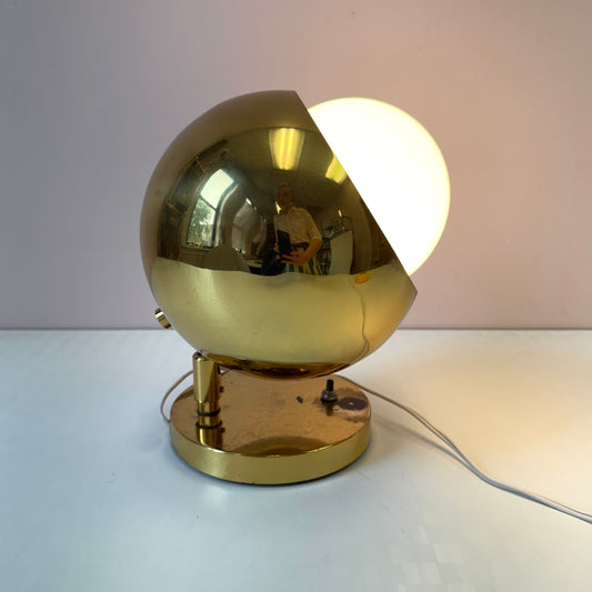 Vintage Brass Space Age Eyeball Lamp