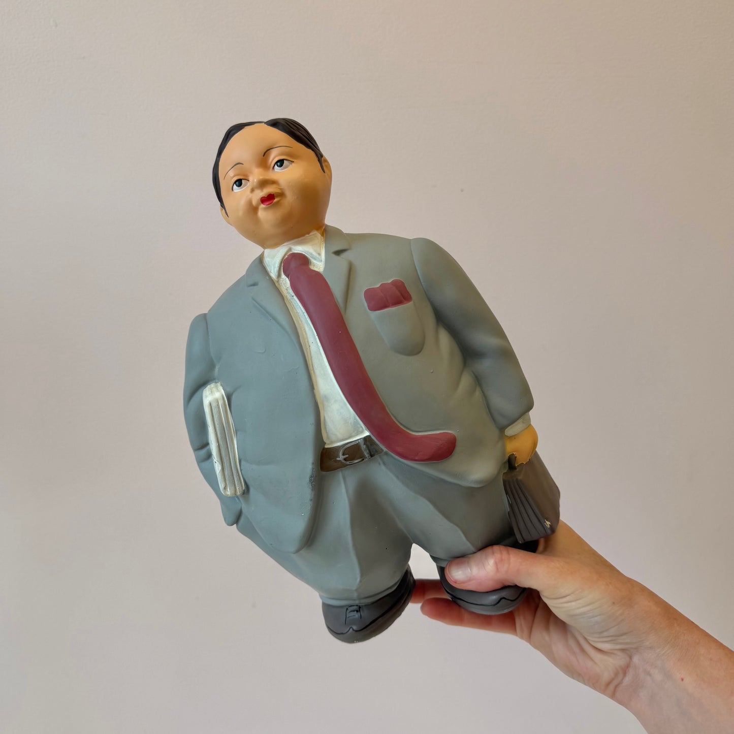 Vintage Chubby Business Couple Money Banks Attributed to L’Aquilone Italy