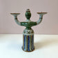 Vintage El Palomar Mexican Pottery Figural Woman Candelabra Candle Holder