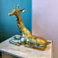 Vintage Large Brass Giraffe Statue