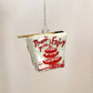 Glass  "Thank You Enjoy" Chinese Take-Out Box Ornament