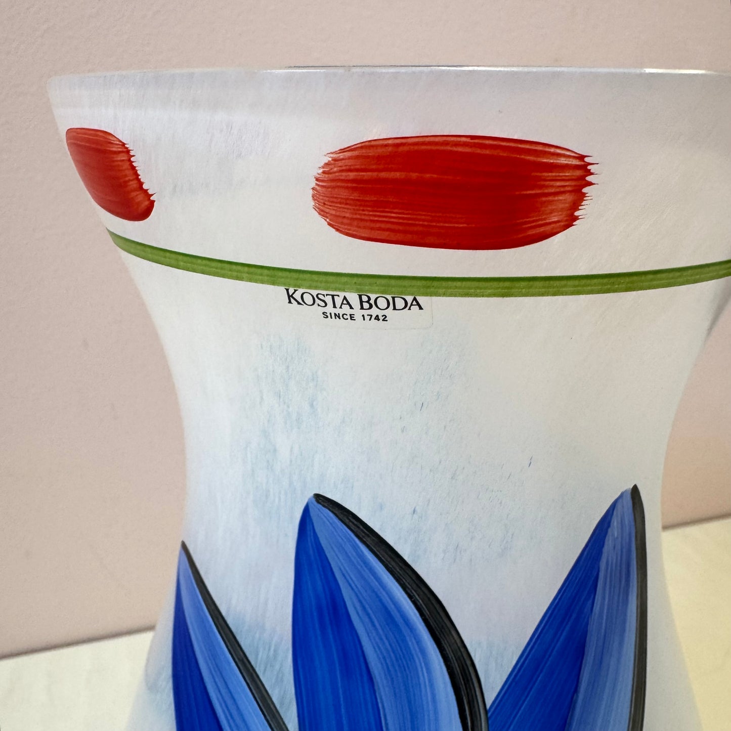 Vintage Kosta Boda "Tulipa" Glass Vase by Ulrica Hydman-Vallien