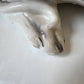 Vintage Porcelain Great Danes Resting Sculpture by Giovanni Ronzan