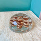 Vintage Lucite 1976 Penny Dome Paperweight
