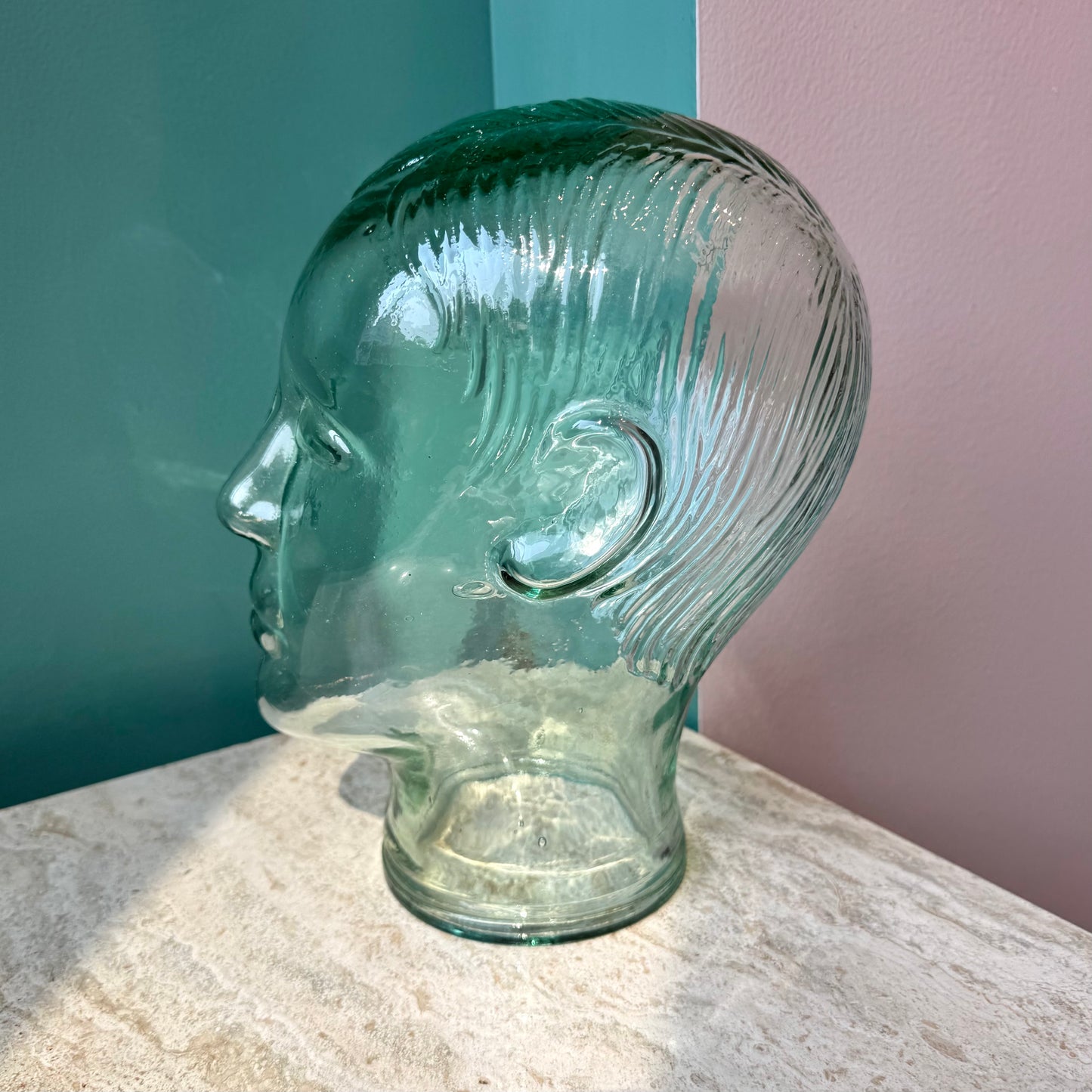 Vintage Glass Mannequin Head