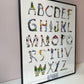 Vintage "Alphabat" Baseball Themed Poster by Doug Keith
