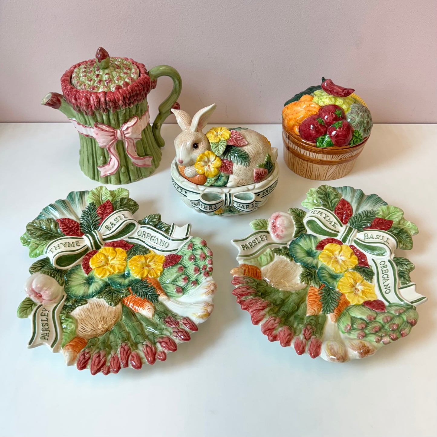 Vintage Fitz & Floyd Herb Garden Collection/Pieces Sold Separately