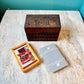 Vintage Hand Carved Polish 2 Deck Playing Card Box