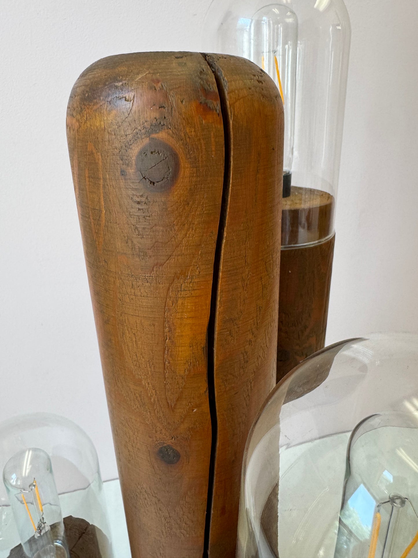 Vintage 1990’s Wooden Modeline Replica Saguaro Cactus Lamp (as is)