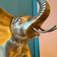 Vintage Brass Elephant Statue