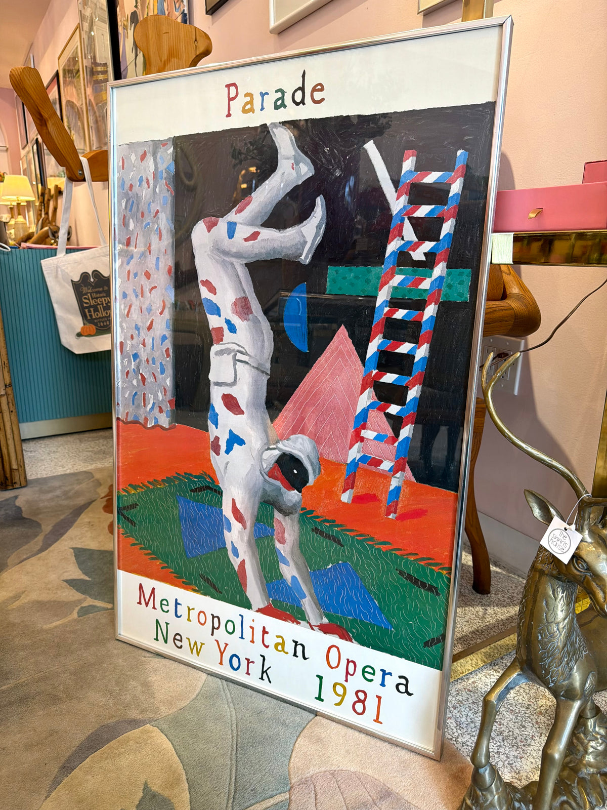 Vintage 1981 "Parade" Exhibition Poster by David Hockney