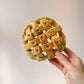 Vintage Small Poppyseed Salt Dough Woven Bagel Bread Bowl