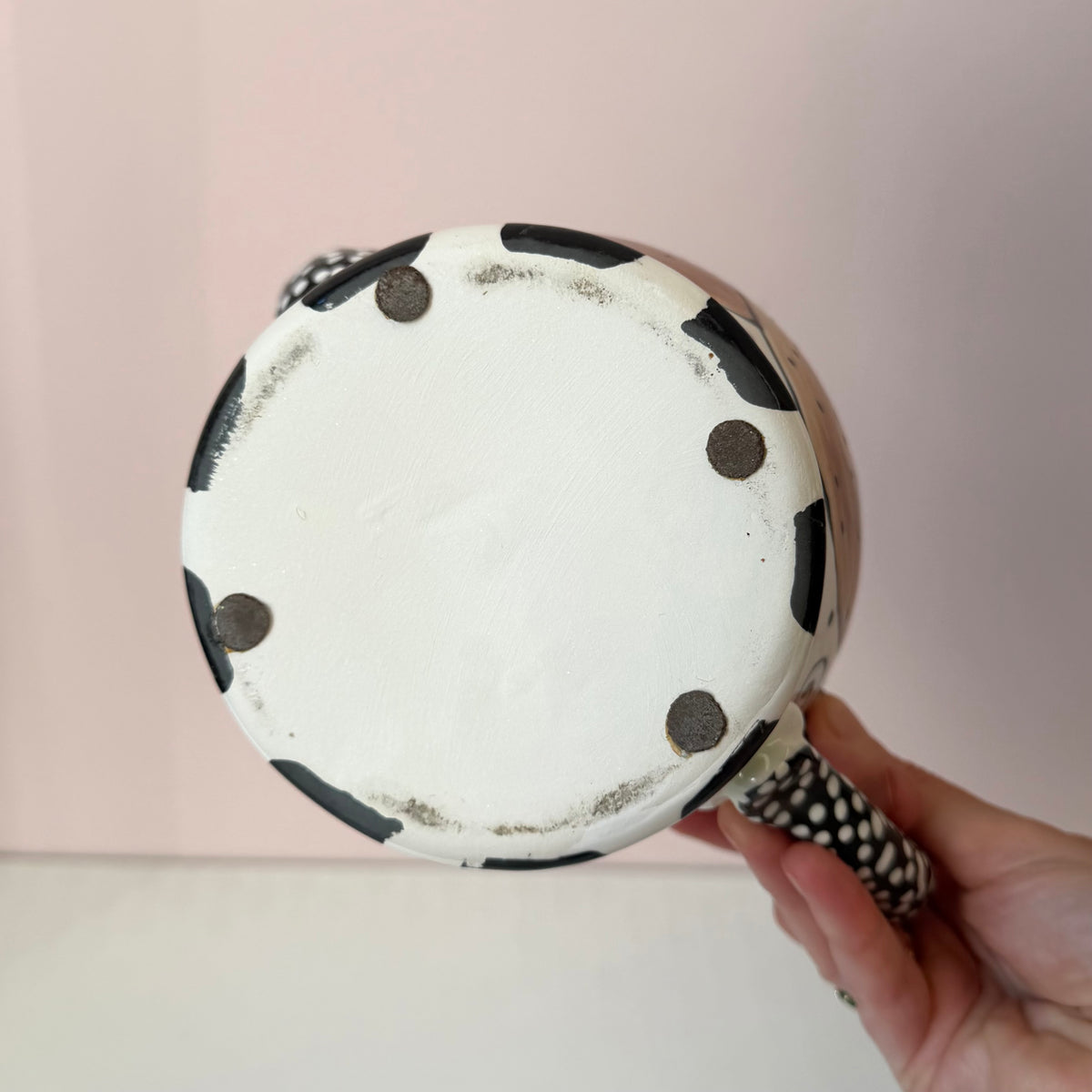 Vintage Ceramic Bagel Teapot by Joanne Delomba