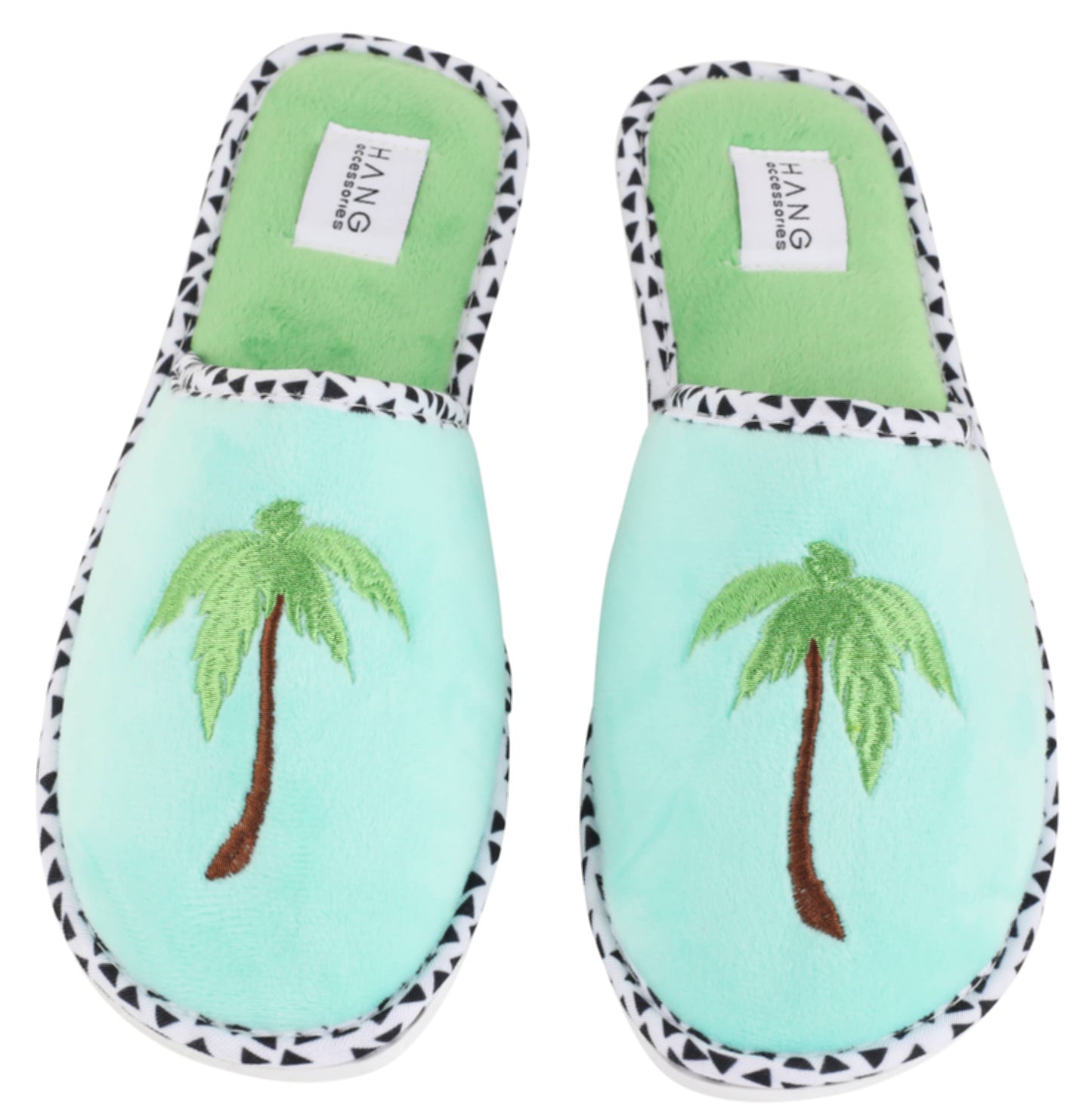 Palm Tree Foldable Travel Slippers & Pouch Set