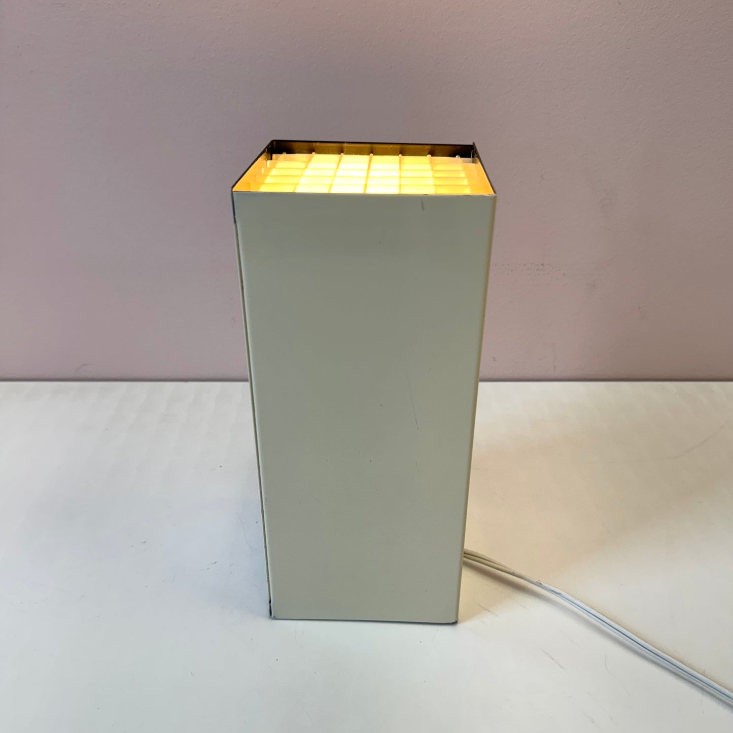 Vintage Sonneman Style Rectangular Metal Spotlight Lamp