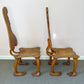 Pair of 1980 Andrew Willner Figure Chairs/Signed and Dated