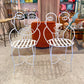 Pair of White John Risley Style Face Chairs