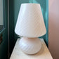 Extra Large Vintage Pale Blush Pink Murano Mushroom Lamp