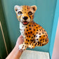 Vintage Italian Cheetah Cub Statue