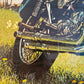 Vintage Limited Edition Screenprint Titled "Triumph Trumpet" by Tom Blackwell