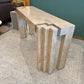 Vintage Maitland Smith Style Tessellated Console Table