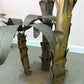 Vintage Tommaso Barbi Style Hollywood Regency Brass Palm Tree Sculpture