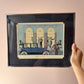 Vintage Framed "Au Revoir" Print by George Barbier