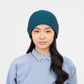Rib Knit Beanie: Navy Teal
