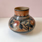 Vintage Hand Painted Mexican Tonala Pottery Vase