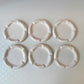 Vintage Set of 6 Ceramic Shrimp Appetizer Plates by Shafford Japan