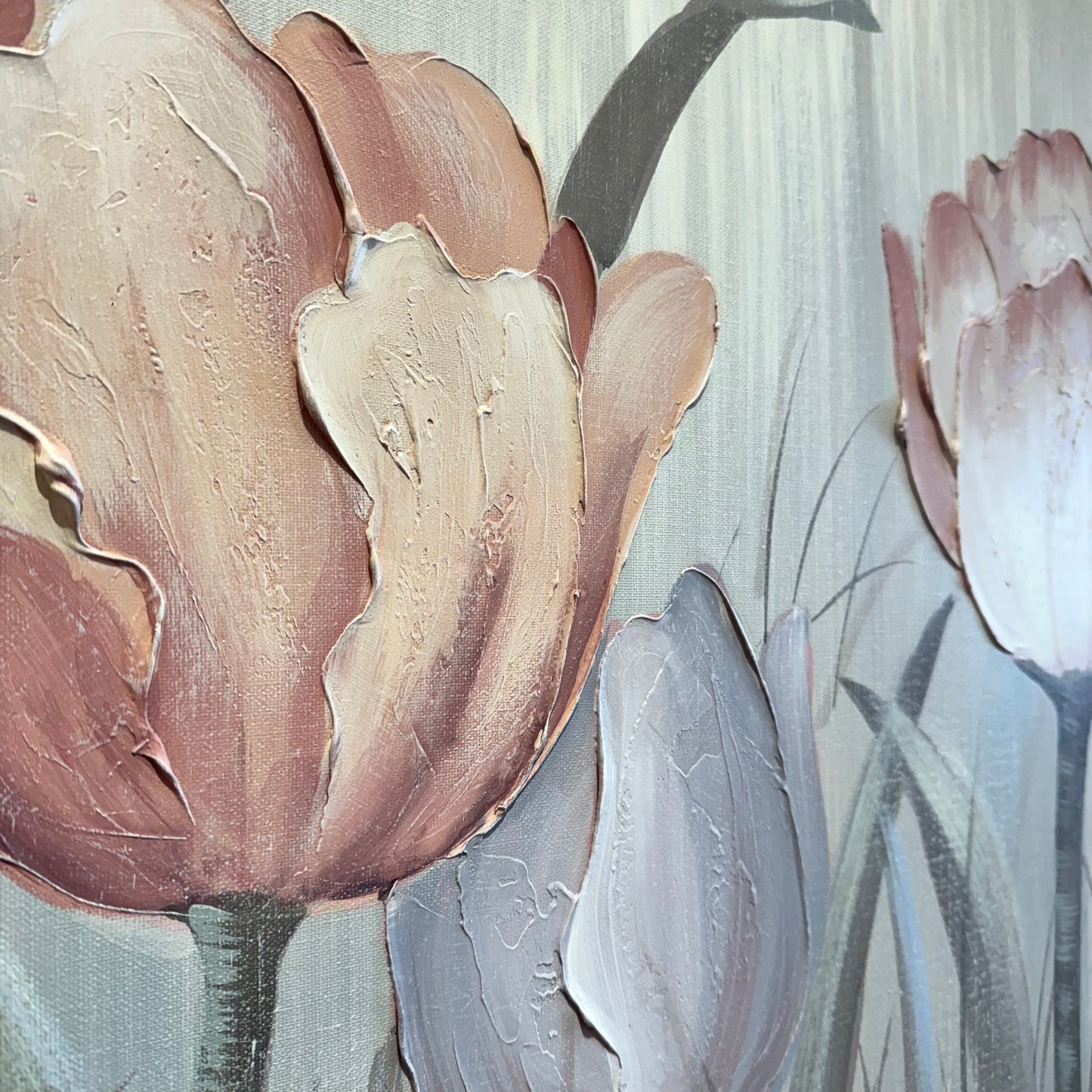 Framed Vintage 1980's Lee Reynolds Tulip Giclee Artwork