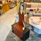 Vintage 1980's Art Deco Lady Wooden Bench Chest