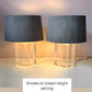 Vintage Lucite Diamond Block Lamp by Les Prismatiques/item