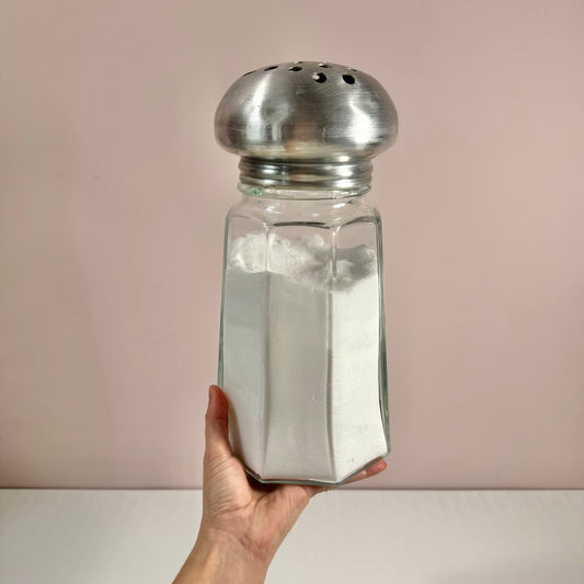 Giant Vintage Glass Salt Shaker